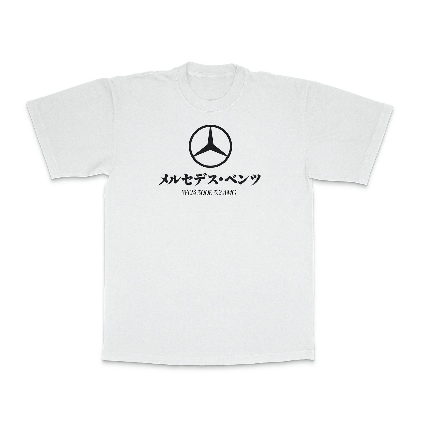 Mercedes Benz 300E AMG Ad T-Shirt - White