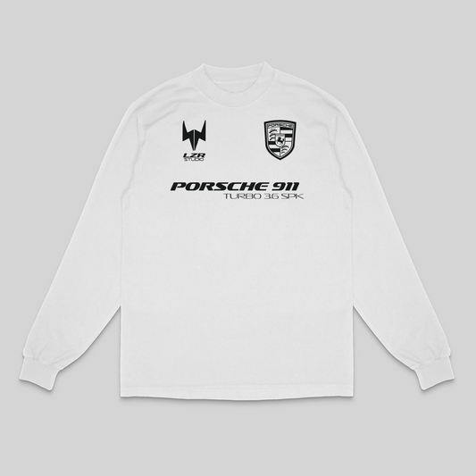 Porsche Long Sleeve FBL Shirt - Home White